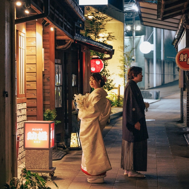 前撮り 道後温泉周辺ナイトフォト データプラン