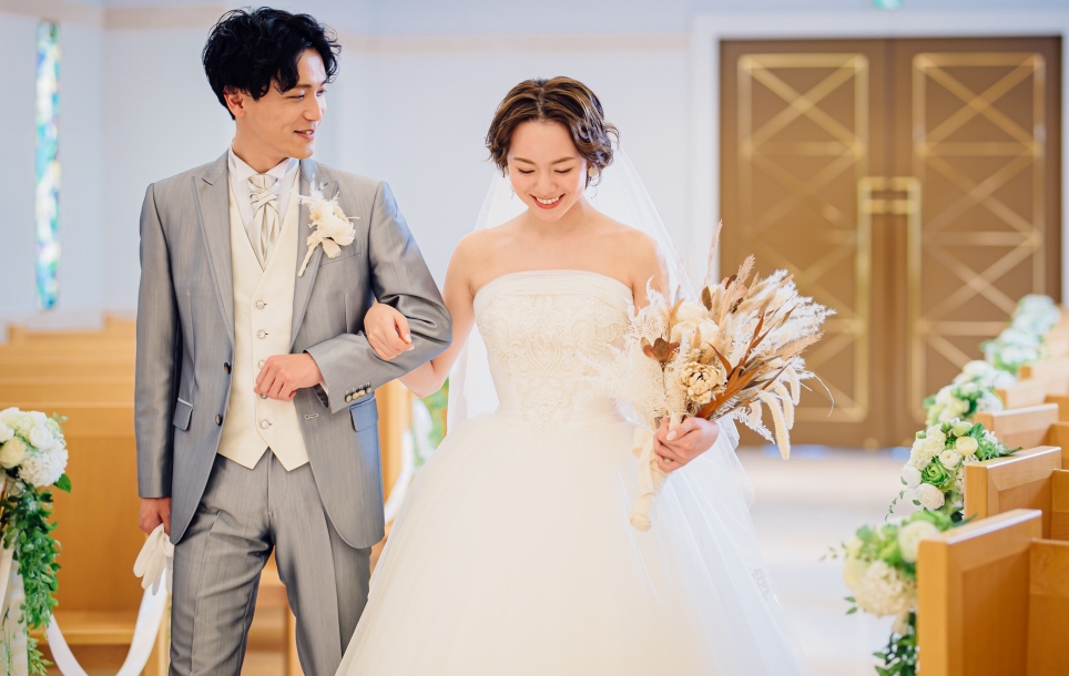 大阪 前撮り ドレス チャペル