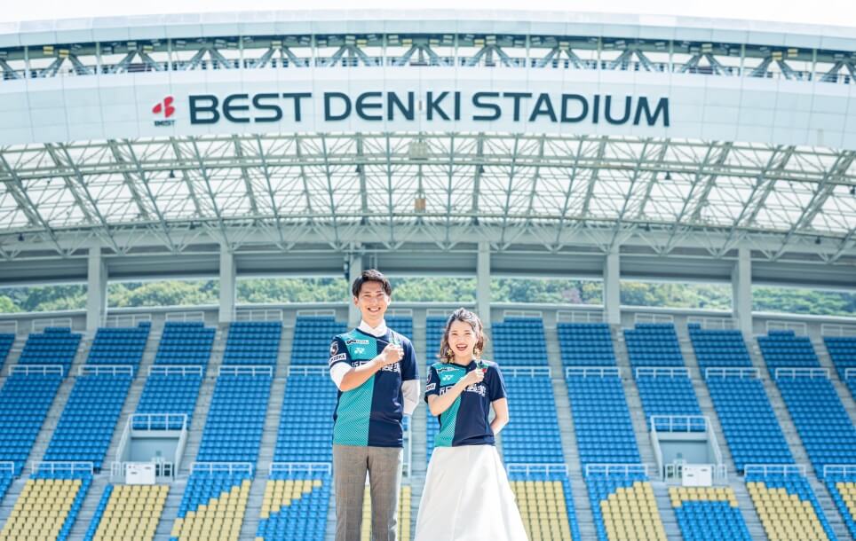 ベスト電器スタジアム 前撮り ドレス