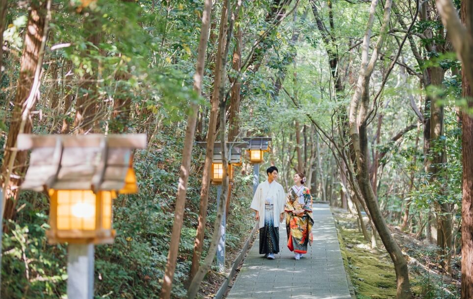 神道山 前撮り 和装