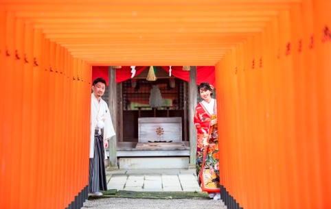 水前寺公園 前撮り 和装