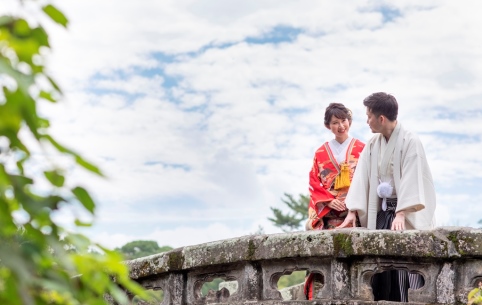 水前寺公園 前撮り 和装