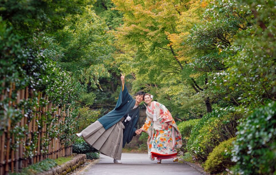 徳川園 前撮り 和装