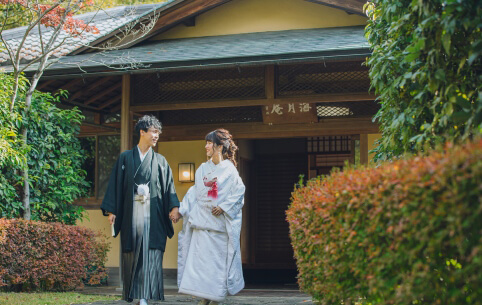 白川公園茶室 前撮り 和装