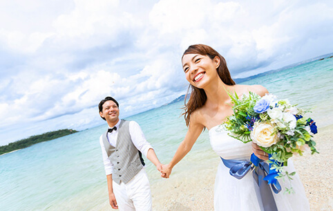 沖縄ロケーション 前撮り フォトウェディング 結婚写真なら ワタベウェディング