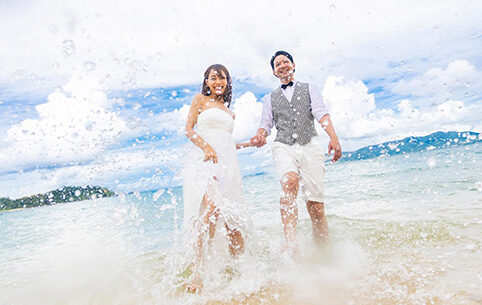 沖縄ロケーション 前撮り フォトウェディング 結婚写真なら ワタベウェディング