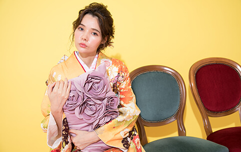 写真:成人式スタジオ撮影