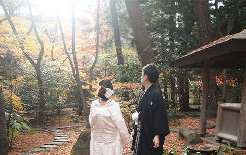 緑水庵茶室 前撮り 和装
