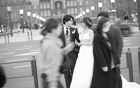 東京駅 前撮り ドレス