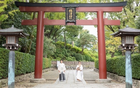 根津神社 前撮り 和装