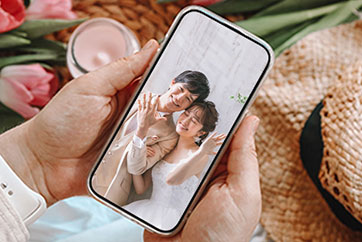 写真データ・アルバムの受け取り