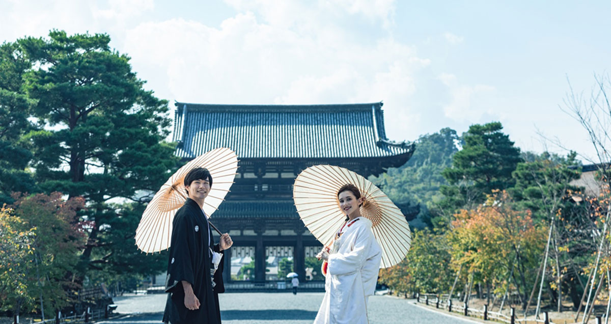 仁和寺で前撮り撮影