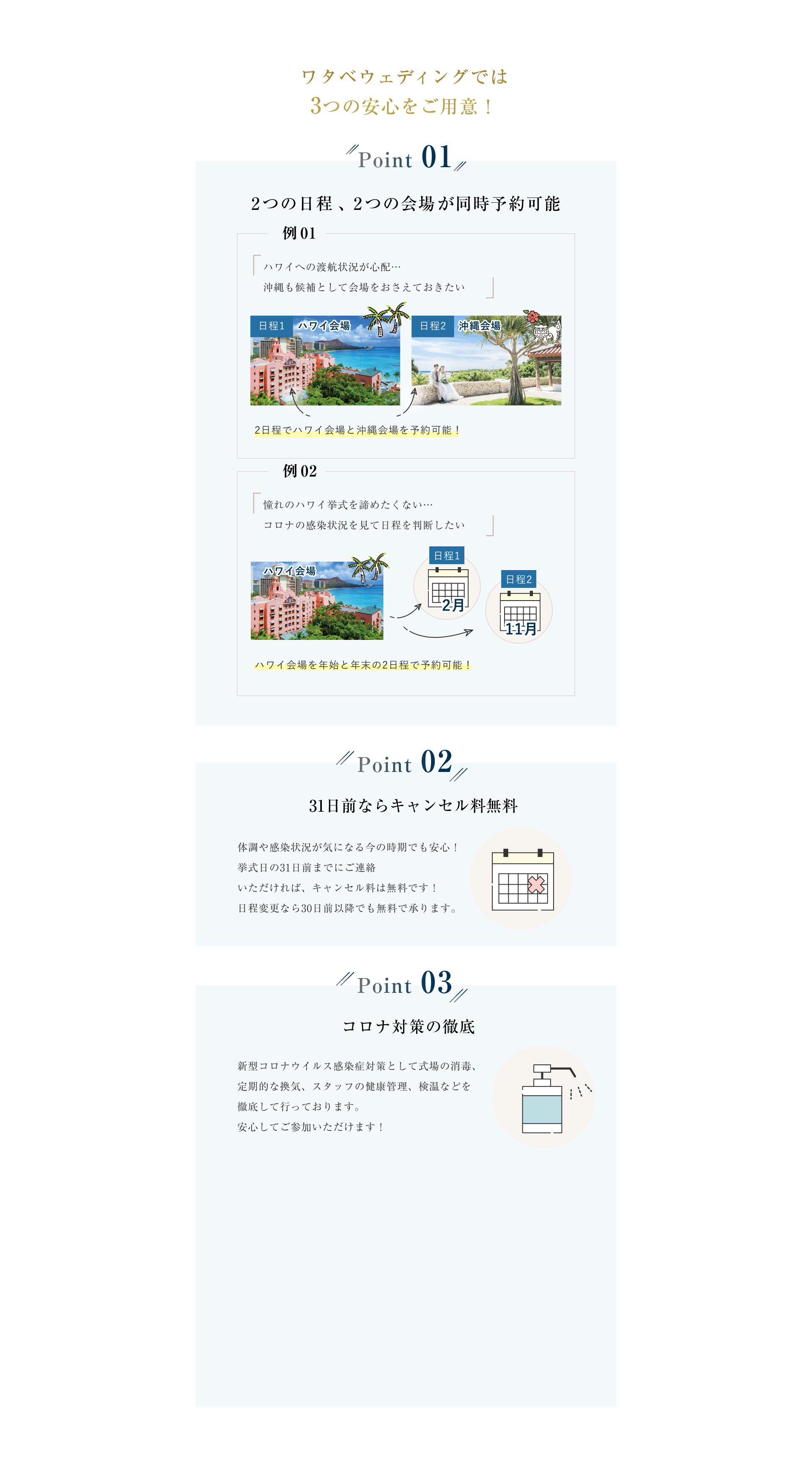 ハワイウェディングは ワタベウェディング 60万組以上の実績