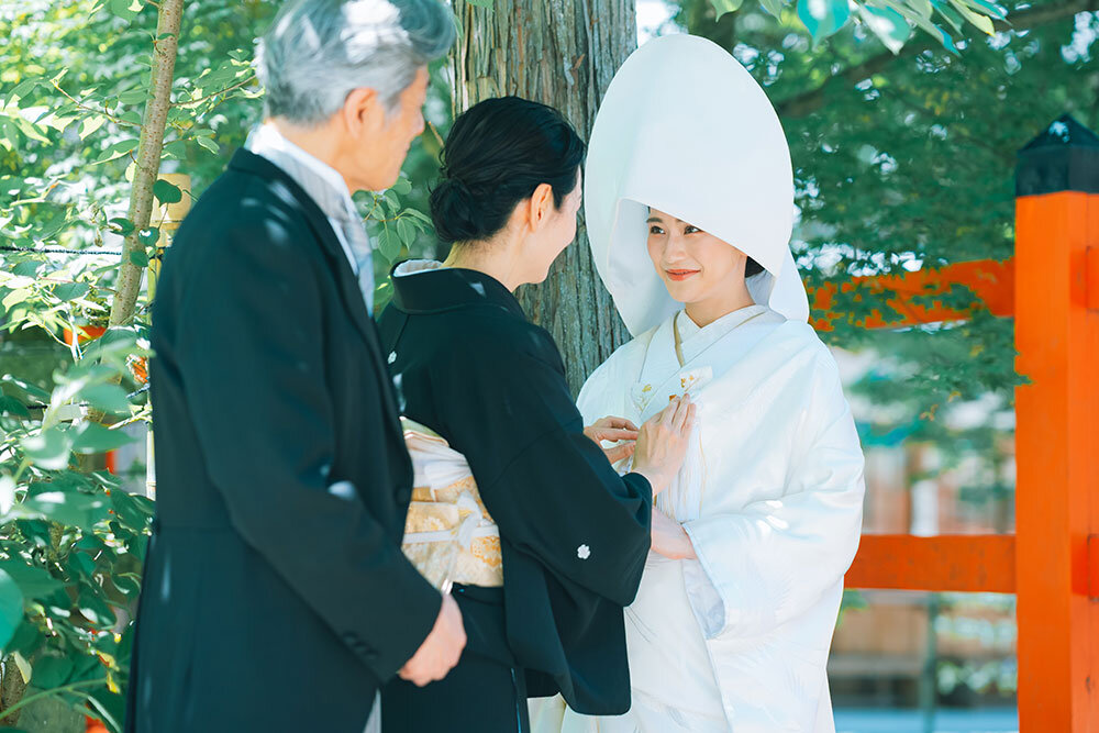 家族だけで過ごす京都和婚の会食