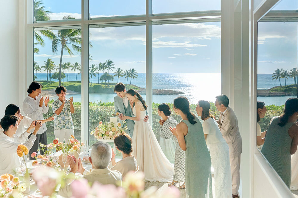 結婚式と披露パーティ