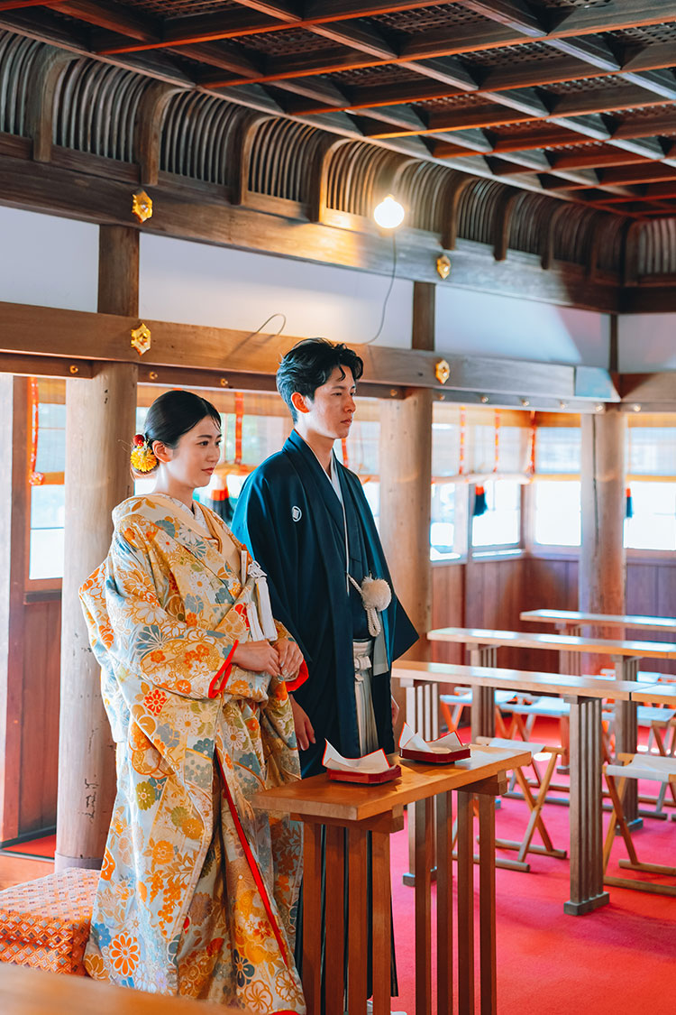 歴史ある京都での挙式神前式
