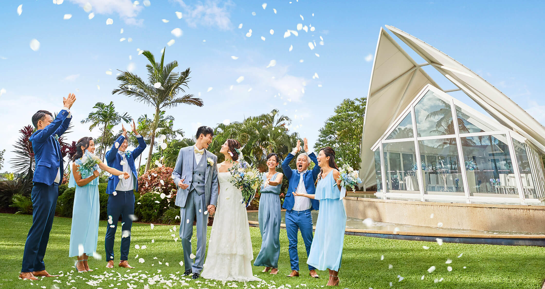 ヒルトン ブルーホライズンチャペル 挙式 結婚式 ウェディングなら ワタベウェディング ヒルトン ブルーホライズンチャペル 挙式 結婚式 ウェディングなら ワタベウェディング